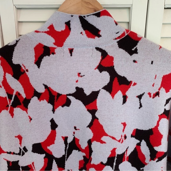 NWT Anthropologie Lizzie Mock Neck Sweater Size M Cozy Soft Knit Floral Print - Picture 9 of 16